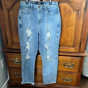 Hollister high rise mom jeans